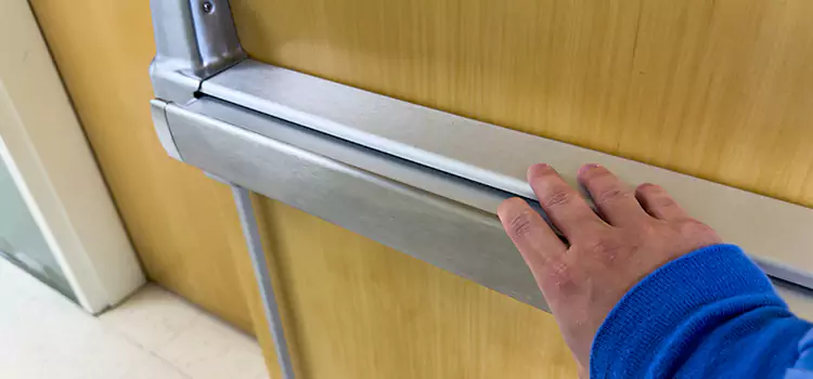 Installing a Push Bar on a Door Brandon